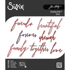 Tim Holtz Sizzix Handwritten Love Thinlits Dies 660218