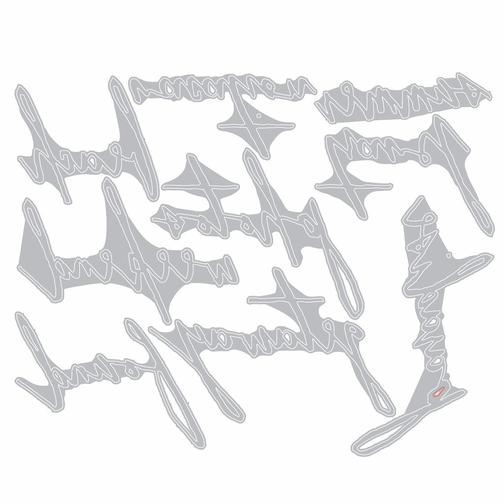 Tim Holtz Sizzix Handwritten Vacation Thinlits Dies 661286 line art