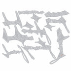 Tim Holtz Sizzix Handwritten Vacation Thinlits Dies 661286 line art
