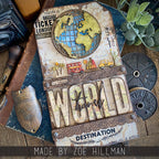 Tim Holtz Sizzix Handwritten Vacation Thinlits Dies 661286 world travel zoe hillman