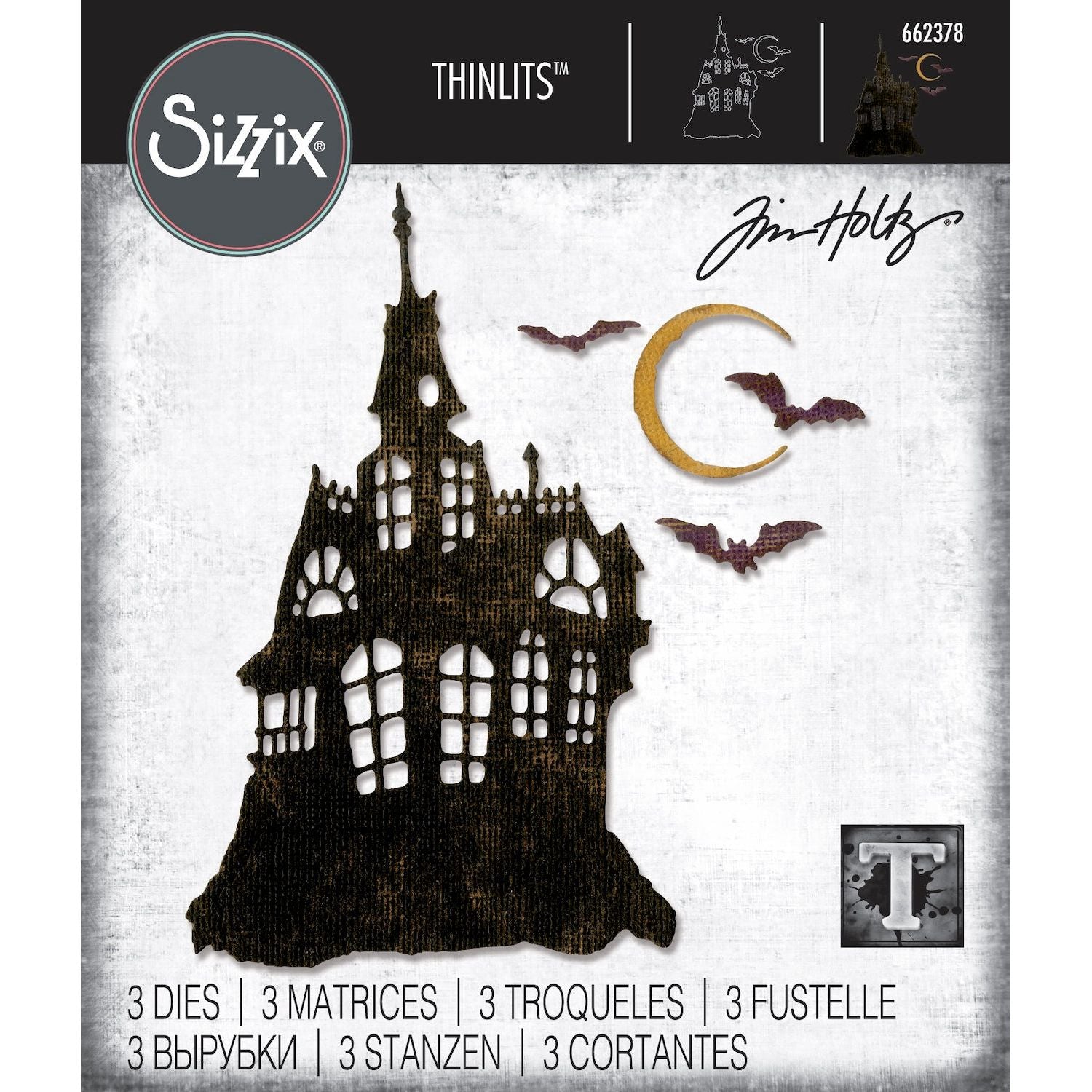 Tim Holtz Sizzix Haunted House Thinlits Die 662378