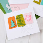 Tim Holtz Sizzix I Want It All 2026 Christmas Die, Folder and Pad Bundle pink poinsettia flower merry bright card