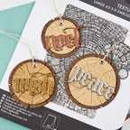 Tim Holtz Sizzix I Want It All 2026 Christmas Die and Folder Bundle noel peace wish circle wood grain tags