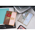Tim Holtz Sizzix I Want It All 2026 Christmas Die and Folder Bundle peace wish blue wreath flower cards pete hughes