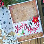 Tim Holtz Sizzix I Want It All 2026 Christmas Die and Folder Bundle stars merry and bright card kulbir kirkland