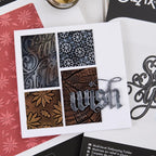 Tim Holtz Sizzix I Want It All 2026 Christmas Die and Folder Bundle wish snowflake wood grain collage card pete hughes