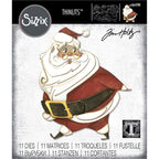 Tim Holtz Sizzix JOLLY ST. NICKS Colorize Thinlits Dies 664198