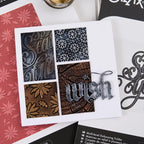 Tim Holtz Sizzix Large A5 Embossing Folder and Pad Christmas 2026 Bundle season's greetings snowflakes flowers wish card pete hughes