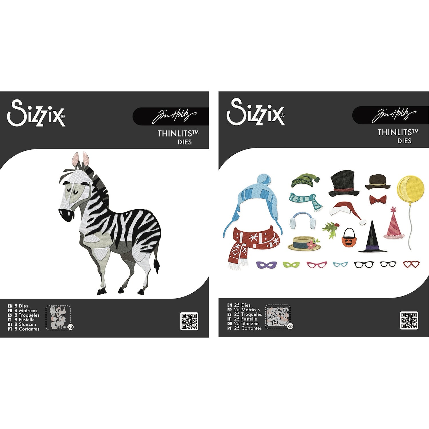 Tim Holtz Sizzix Large Winifred and Accessories Colorize Thinlits Die Bundle