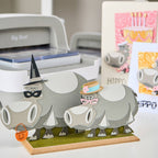 Tim Holtz Sizzix Large and Mini Bernice Colorize Thinlits Die Bundle glasses