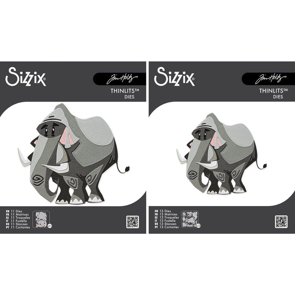 Tim Holtz Sizzix Large and Mini Clarence Colorize Thinlits Die Bundle