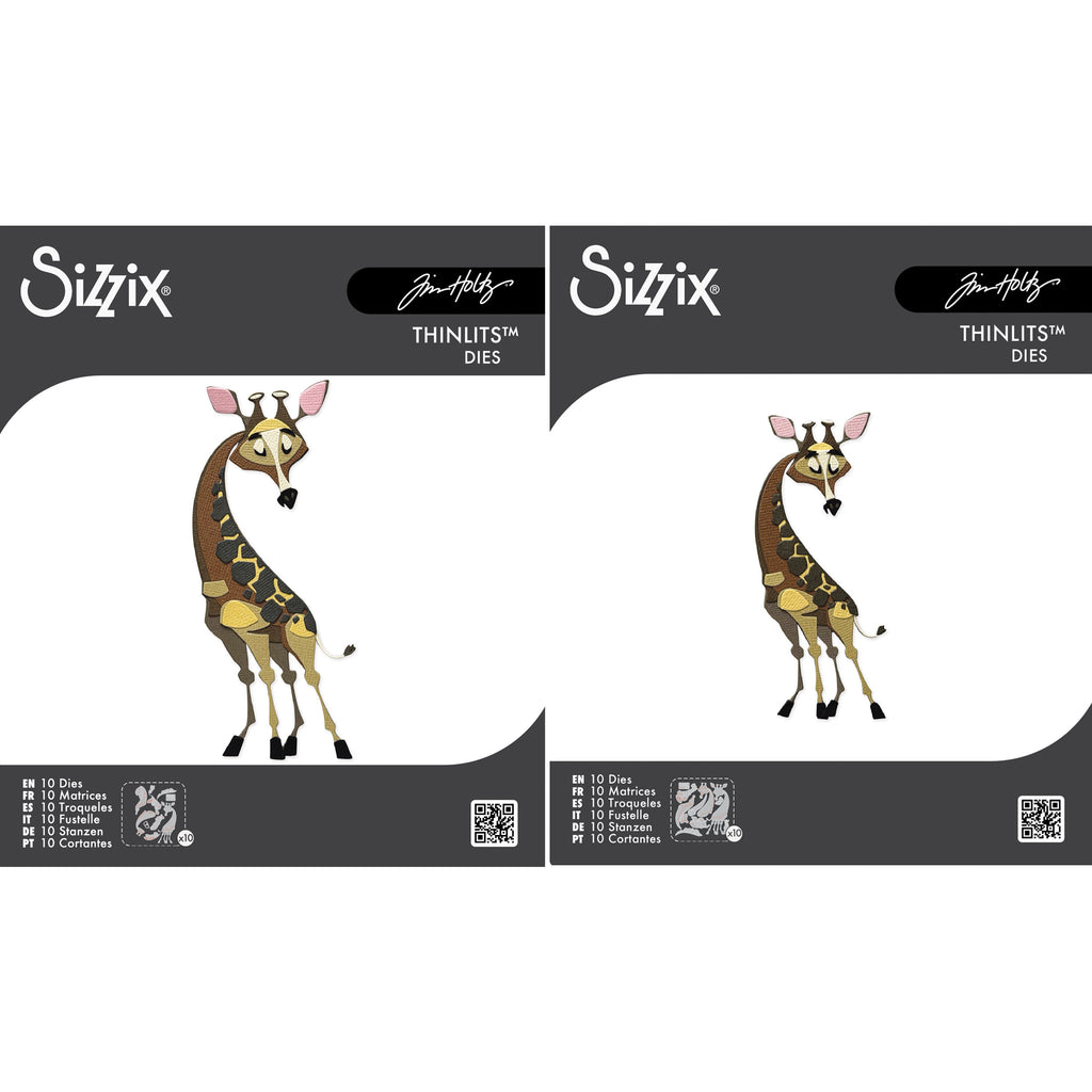 Tim Holtz Sizzix Large and Mini Gertrude Colorize Thinlits Die Bundle