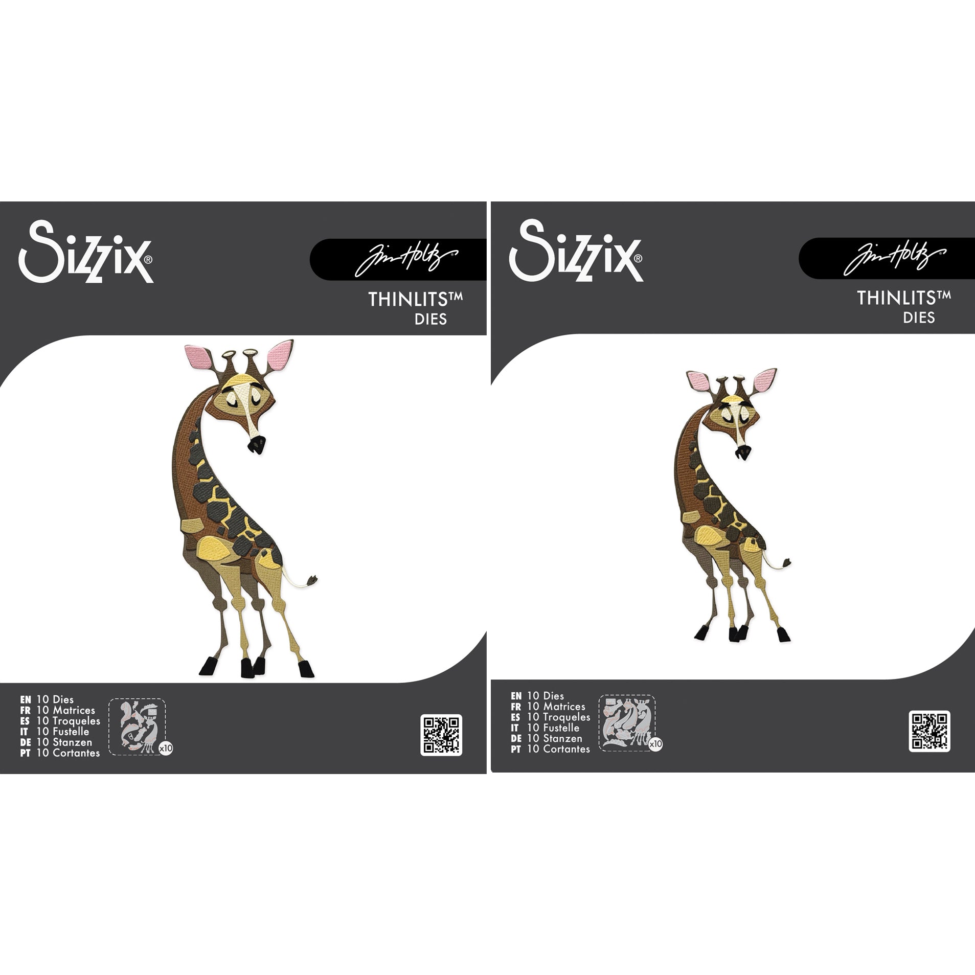 Tim Holtz Sizzix Large and Mini Gertrude Colorize Thinlits Die Bundle