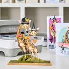 Tim Holtz Sizzix Large and Mini Gertrude and Accessories Colorize Thinlits Die Bundle hats