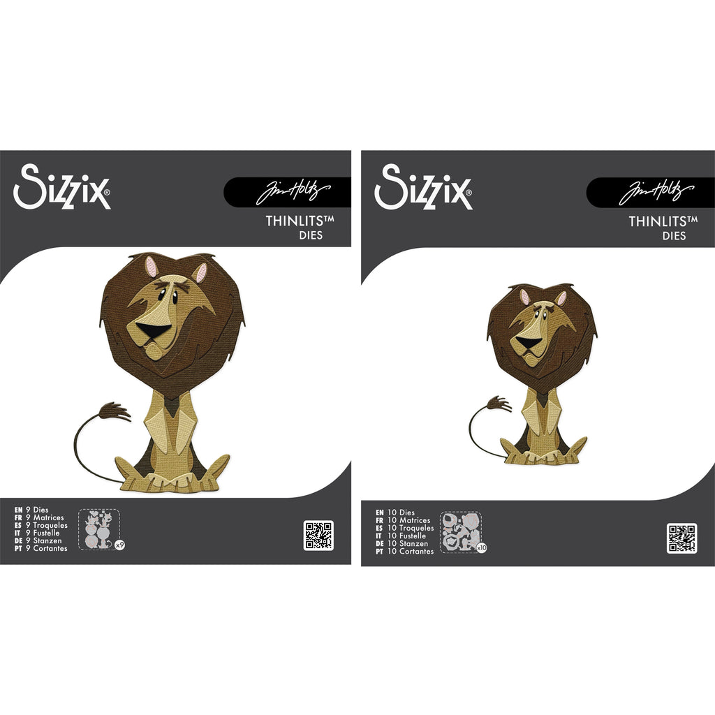 Tim Holtz Sizzix Large and Mini Harrison Colorize Thinlits Die Bundle