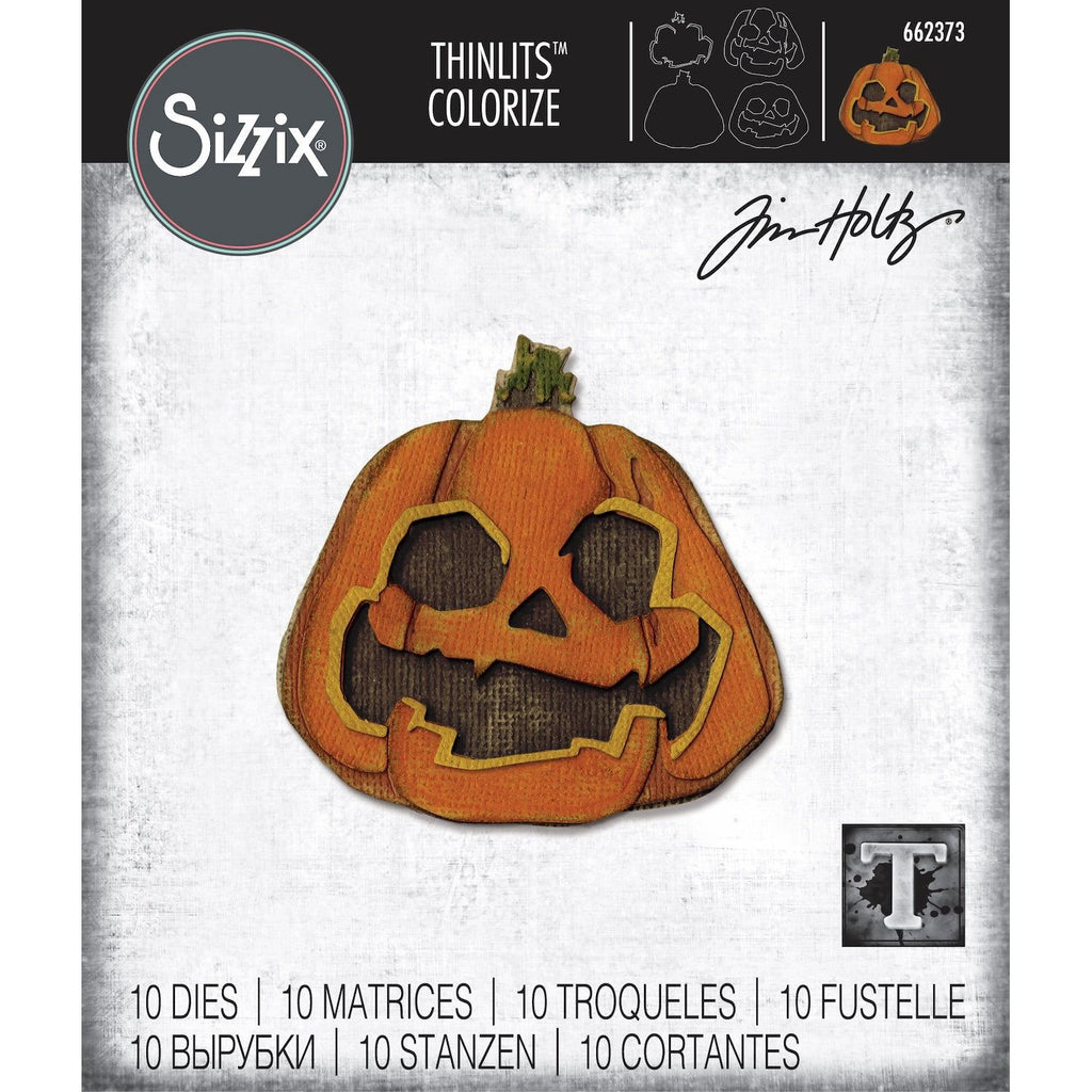 Tim Holtz Sizzix Layered Jack-O-Lantern Thinlits Die 662373