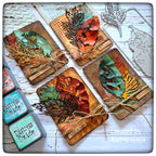 Tim Holtz Sizzix Leaf Fragments Thinlits Dies 665559 turquoise | color-code:ALT03