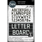 Tim Holtz Sizzix Letterboard Sidekick Dies and Texture Fade 666859