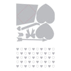 Tim Holtz Sizzix Love Notes Sidekick Dies and Texture Fade 666860 line art