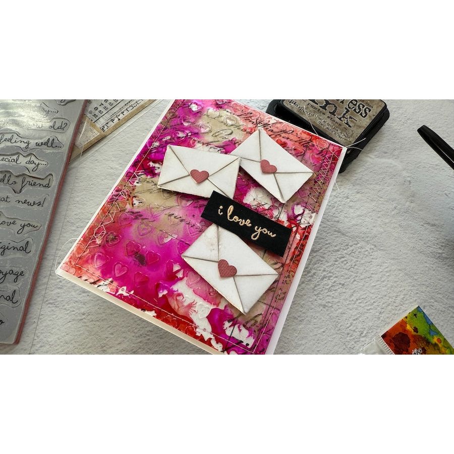 Tim Holtz Sizzix Love Notes Sidekick Dies and Texture Fade 666860 love you | color-code:ALT02