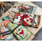 Tim Holtz Sizzix Love Notes Sidekick Dies and Texture Fade 666860 tags