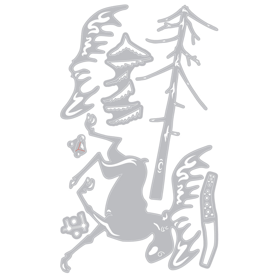 Tim Holtz Sizzix Merry Moose Thinlits Die 663103 – Simon Says Stamp