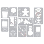 Tim Holtz Sizzix MINI CHRISTMAS THINGS Thinlits Die 662418 line art