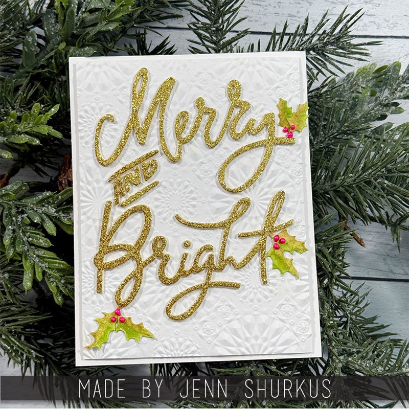 Tim Holtz Sizzix Merry & Bright Thinlits Dies 664739 bright