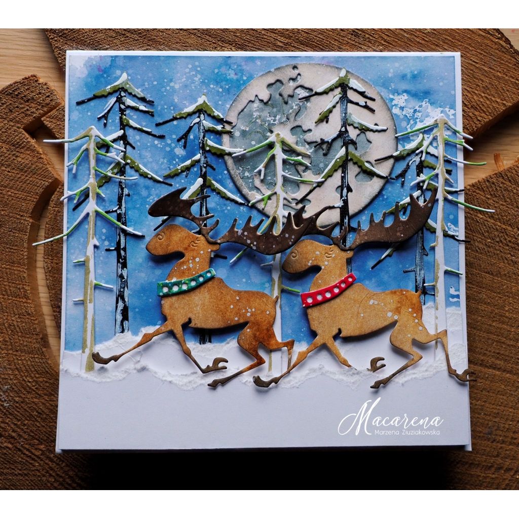 Tim Holtz Sizzix Merry Moose Thinlits Die 663103 – Simon Says Stamp
