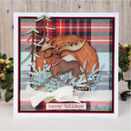 Tim Holtz Sizzix Merry Moose Thinlits Die 663103 plaid