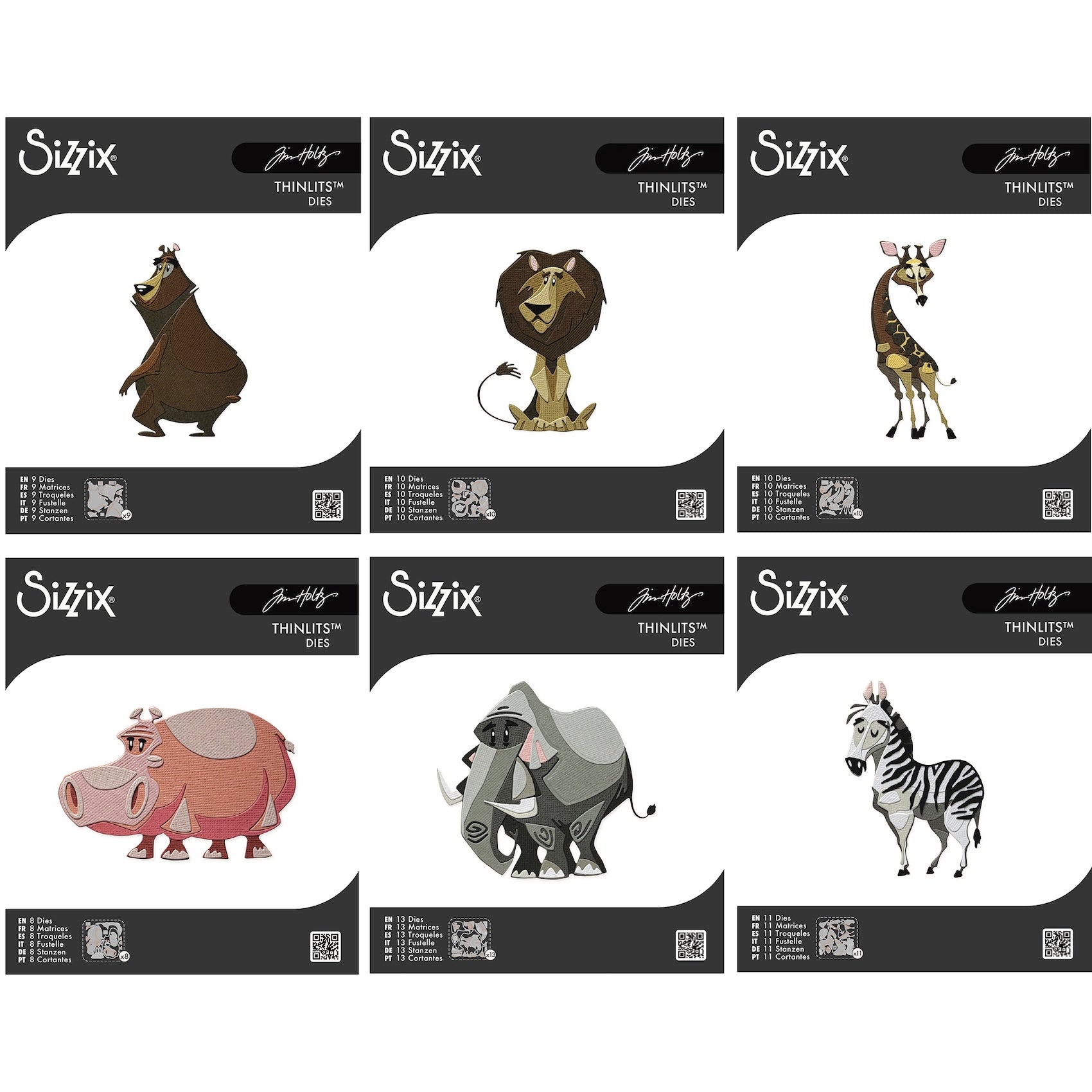 Tim Holtz Sizzix Mini Colorize Character Thinlits Die Bundle