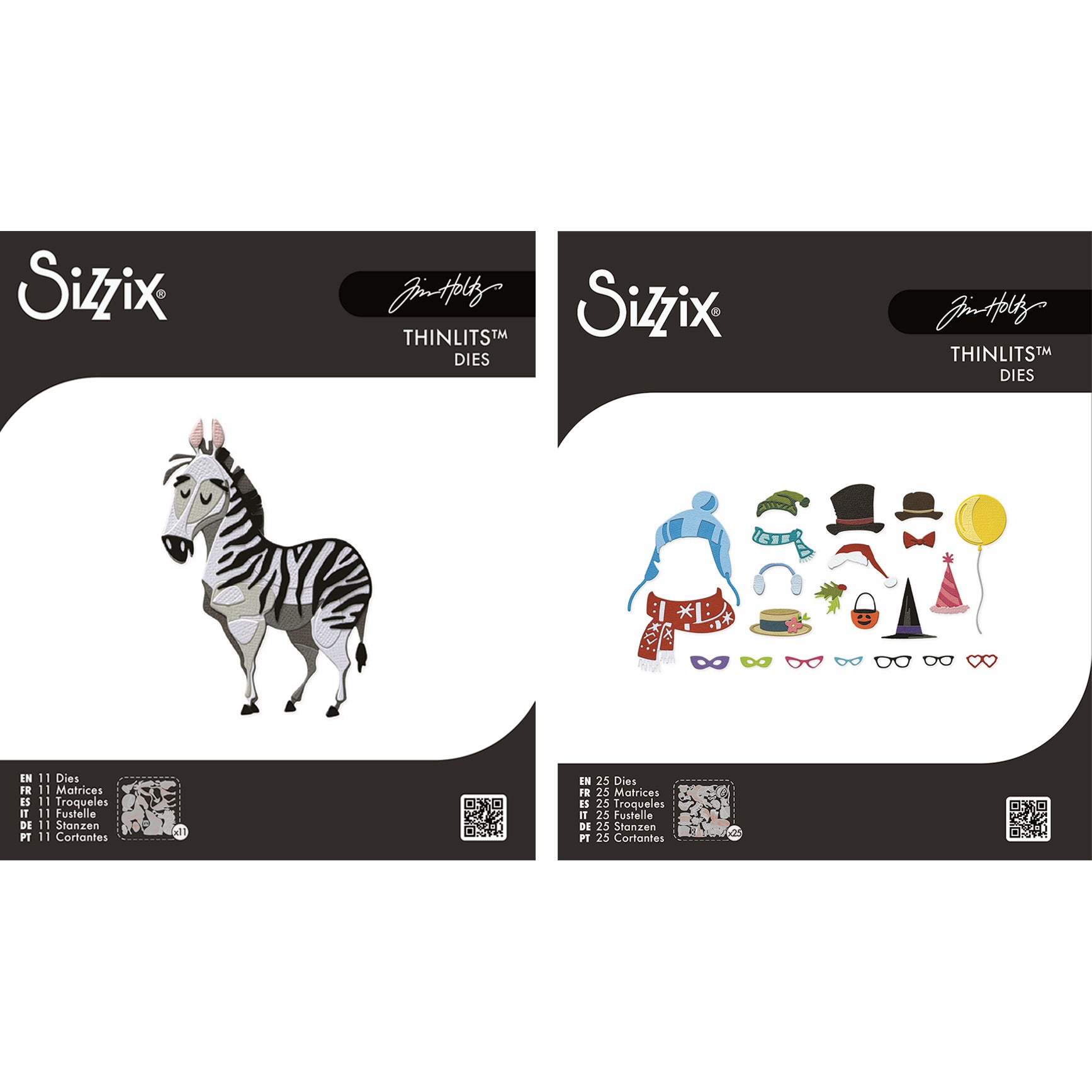 Tim Holtz Sizzix Mini Winifred and Accessories Colorize Thinlits Die Bundle