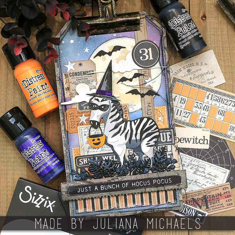 Tim Holtz Sizzix Mini Winifred and Accessories Colorize Thinlits Die Bundle hocu pocus juliana michaels