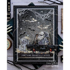 Tim Holtz Sizzix ROAD TRIP Colorize Thinlits Dies 666288 monster in card cpbwebs bats headstone halloween card emma williams
