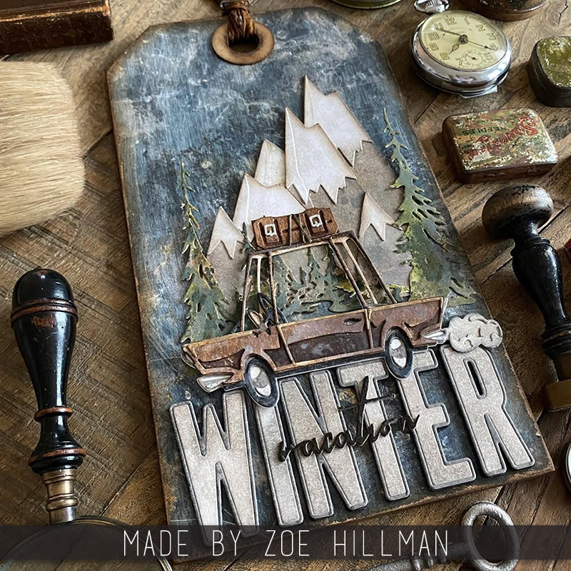 Tim Holtz Sizzix ROAD TRIP Colorize Thinlits Dies 666288 – Simon