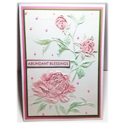 *Tim Holtz Sizzix ROSES 3D Embossing Folder 664189 rose
