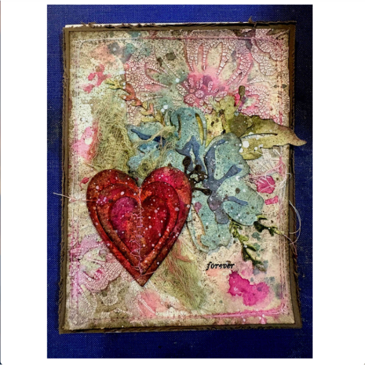 Tim Holtz Sizzix STACKED TILES HEARTS Thinlits Dies 665858 flowers and hearts | color-code:ALT02