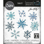 Tim Holtz Sizzix Scribbly Snowflakes Thinlits Dies 665582