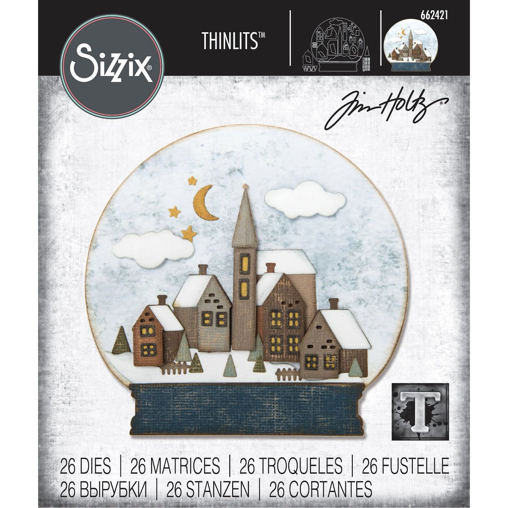 Tim Holtz Sizzix Snowglobe 2 Thinlits Die 662421