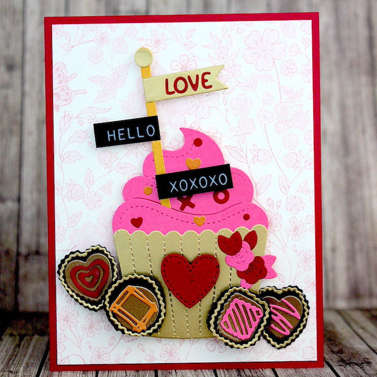 Tim Holtz Sizzix TRUE LOVE Colorize Thinlits Dies 666290 hello love | color-code:ALT02