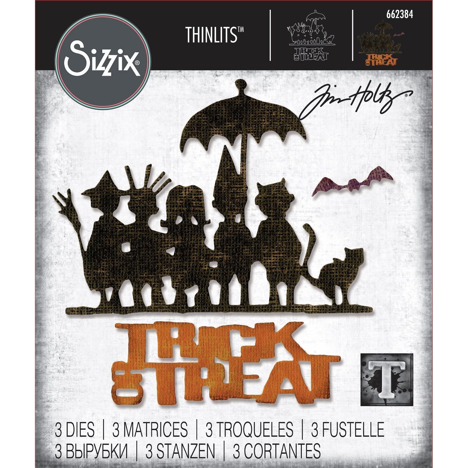 Tim Holtz Sizzix Trick-Or-Treat Thinlits Die 662384