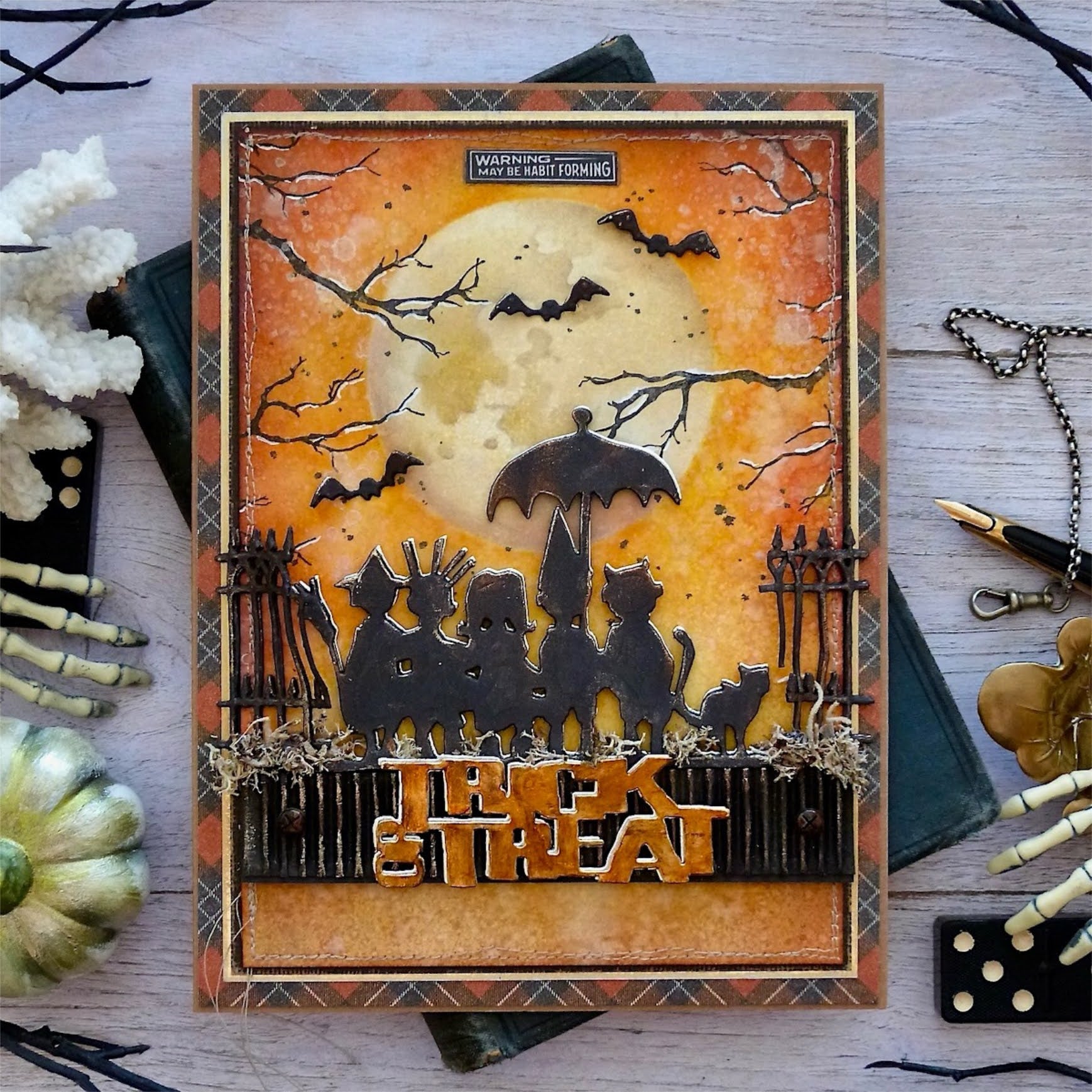 Tim Holtz Sizzix Trick-Or-Treat Thinlits Die 662384 branches