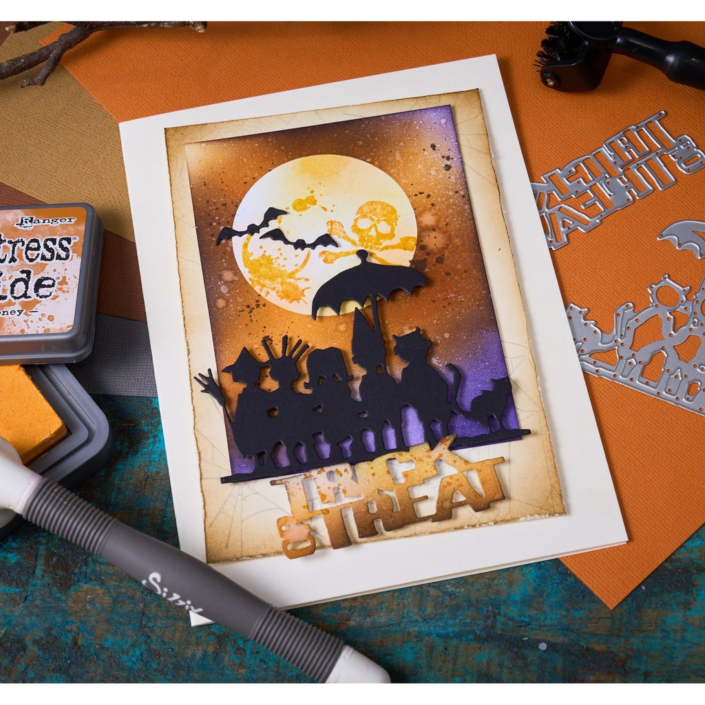 Tim Holtz Sizzix Trick-Or-Treat Thinlits Die 662384 halloween