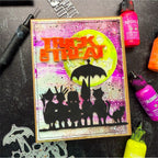 Tim Holtz Sizzix Trick-Or-Treat Thinlits Die 662384 purple