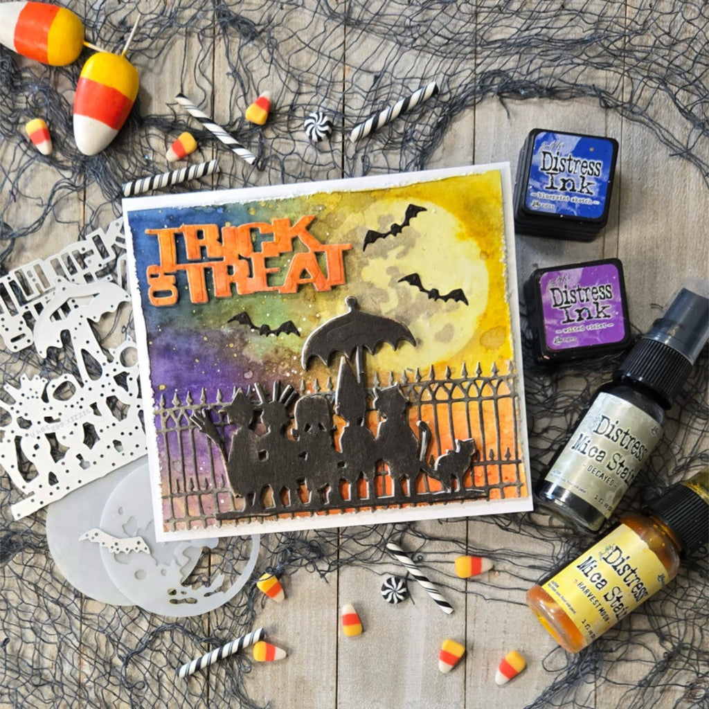 Tim Holtz Sizzix Trick-Or-Treat Thinlits Die 662384 rainbow