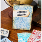 Tim Holtz Sizzix Vault Airmail ML Embossing Folder 666869 journey