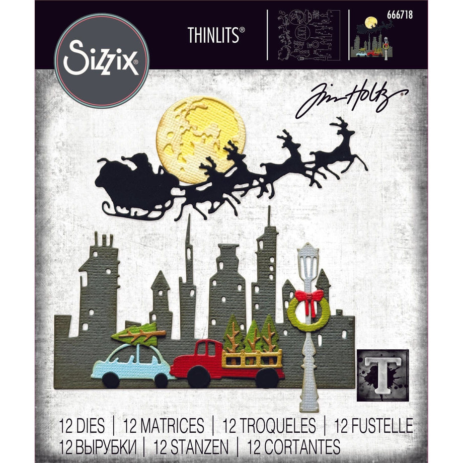 Tim Holtz Sizzix Vault Christmas Magic Thinlits Dies 666718