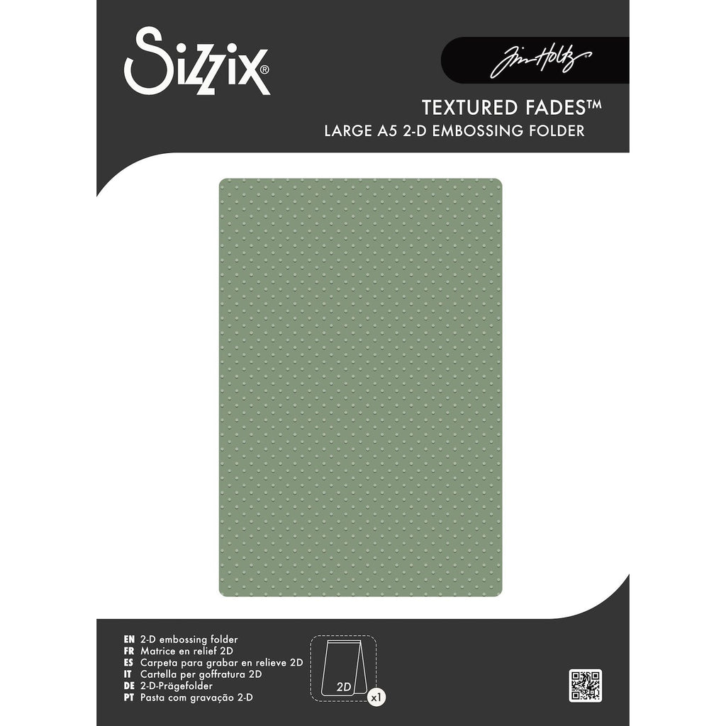 Tim Holtz Sizzix Vault Dots Large A5 Embossing Folder 667253