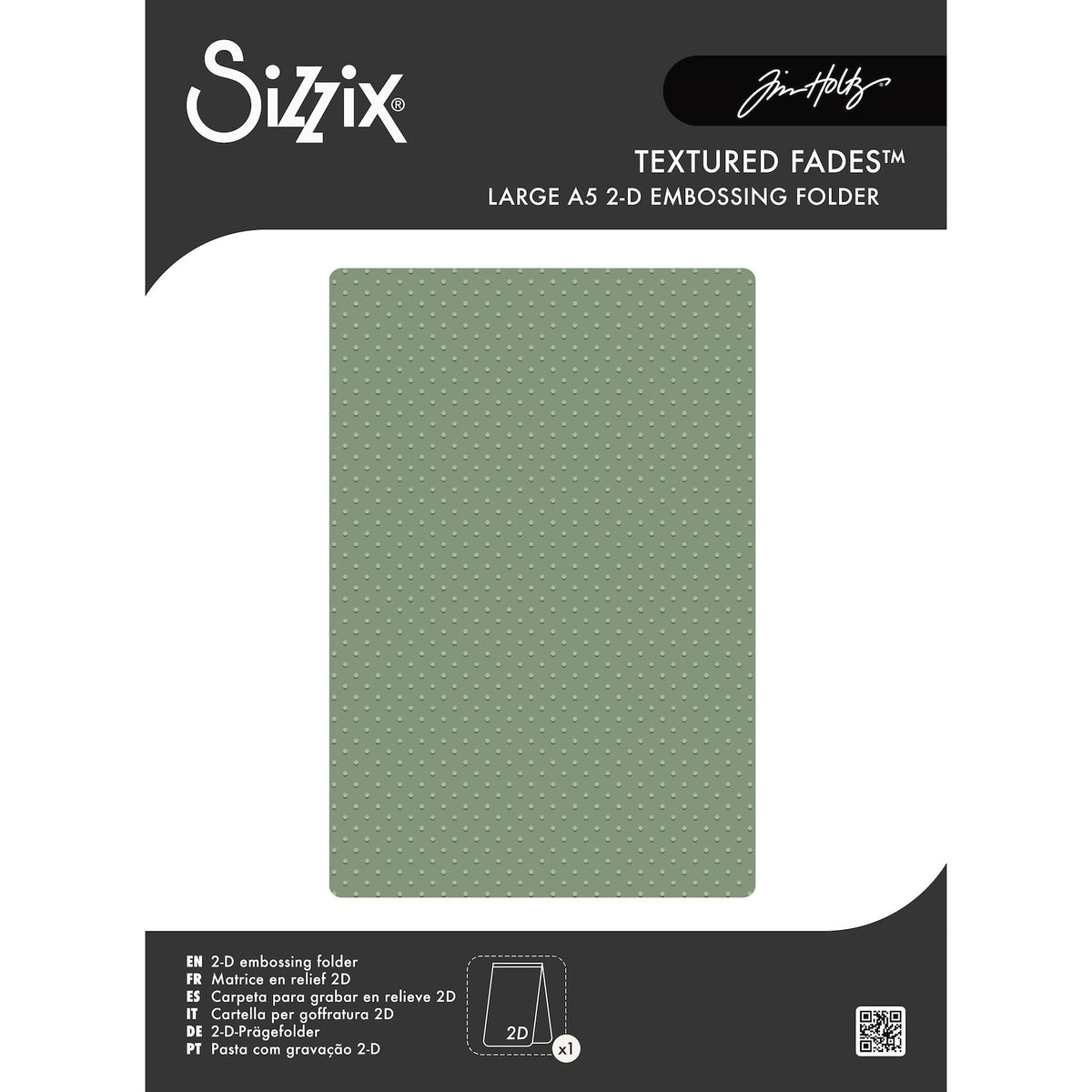 Tim Holtz Sizzix Vault Dots Large A5 Embossing Folder 667253