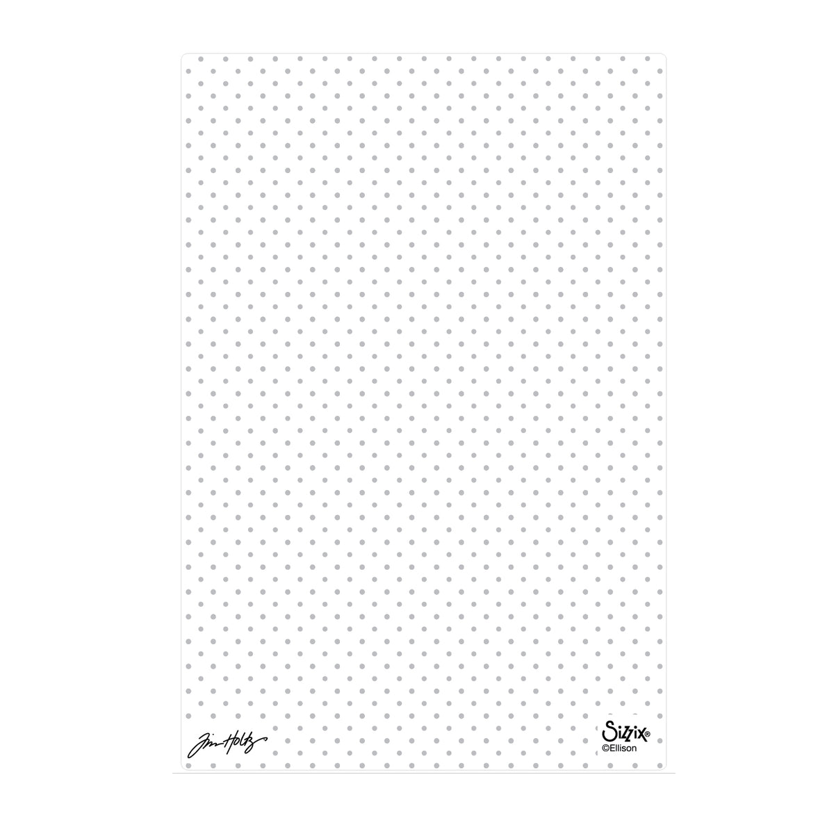 Tim Holtz Sizzix Vault Dots Large A5 Embossing Folder 667253 imprint